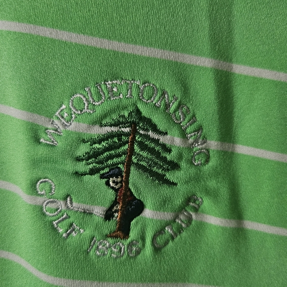 Peter Millar Men White Green Summer Comfort Wequetonsing Golf 1896 Club size XL. - Picture 13 of 13